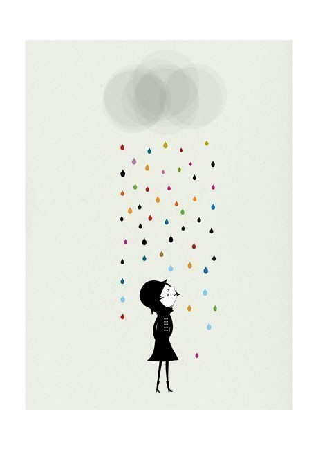 "if it must rain,rain colorfully", "rain colorfully", "kate spade"